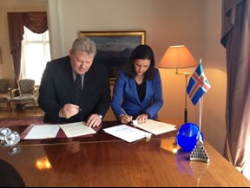 Minist. da Agricult. e do Mar assina acordo com Islândia.