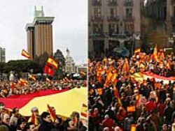 Milhares saem à rua pela Unidade de Espanha.